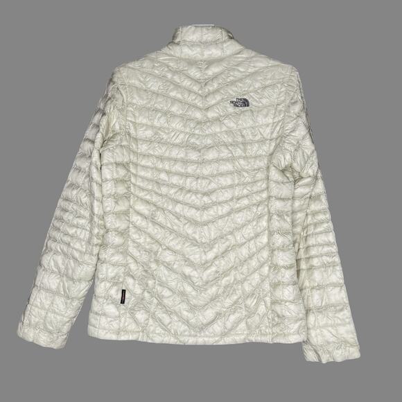The North Face L Womens Thermoball Full Zip Jacket Packable Champagne Color - Picture 2 of 11